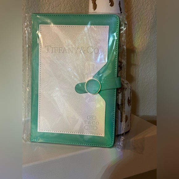 🔷🔹Tiffany & Co. Cream and Green Leather Accessory - Picture 9 of 13
